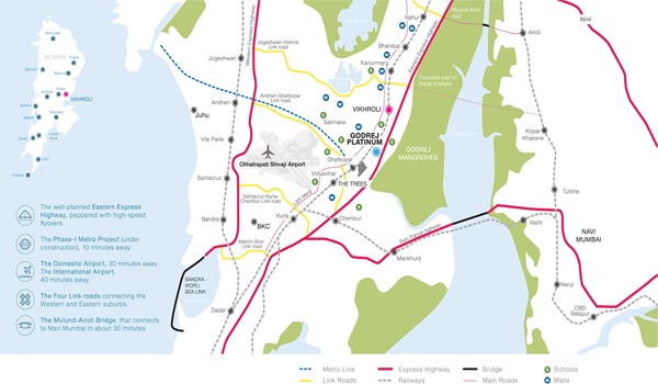 Godrej Platinum Location Map